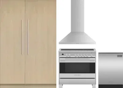 5 Piece Package Includes Refrigerator, Freezer, Range, Hood And Dishwasher